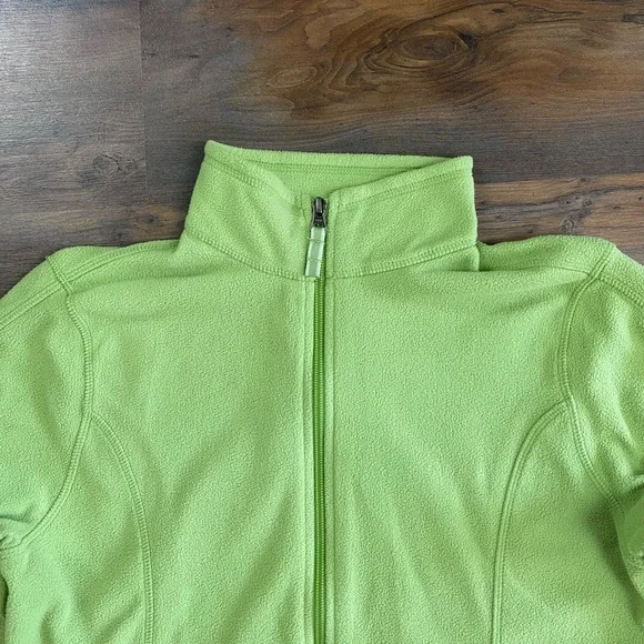 Land’s End Green Thermacheck Fleece Jacket Size S - Picture 4 of 5